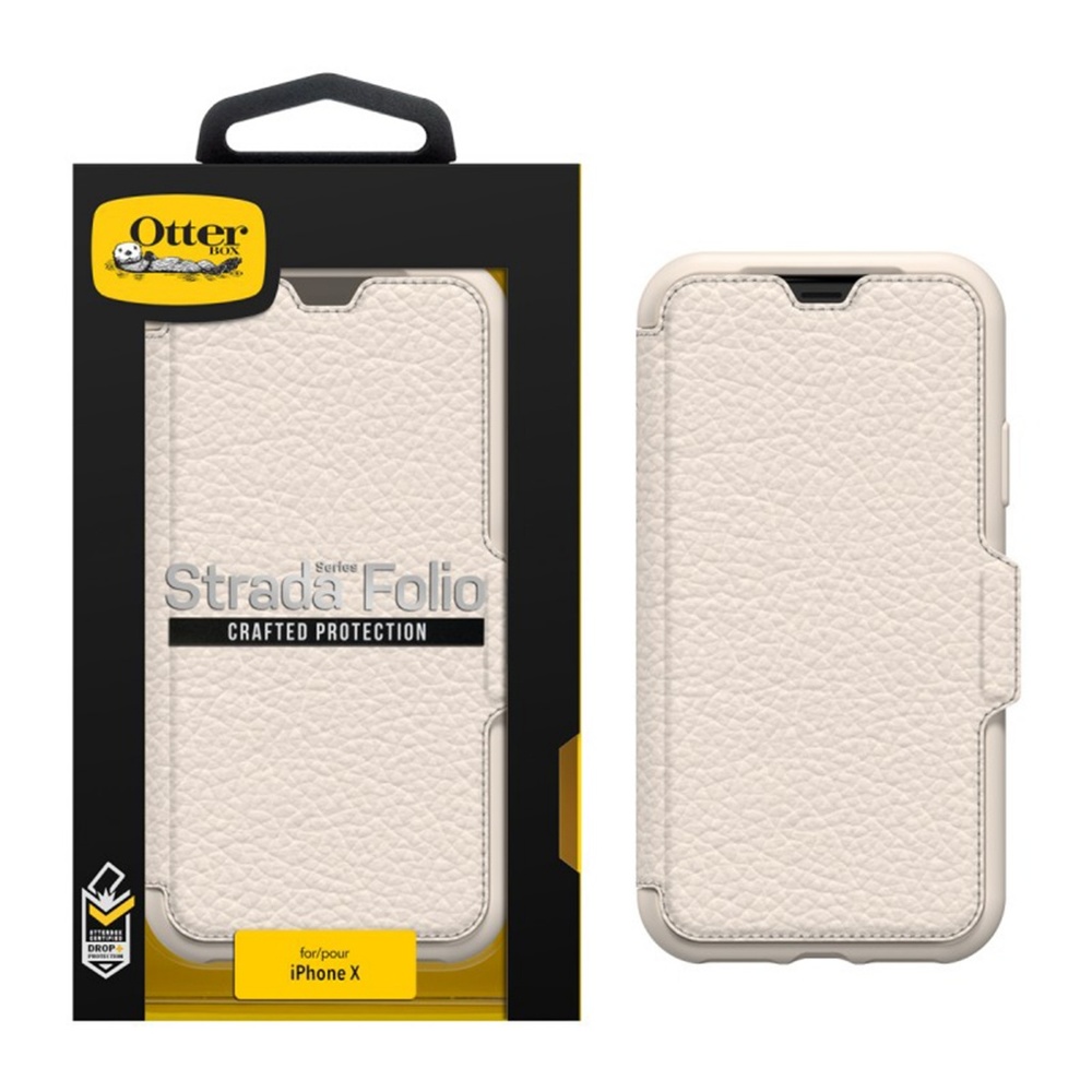 OtterBox iPhone X White LEATHER Folio NIB📱 - Picture 3 of 7